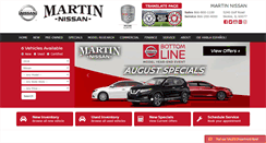 Desktop Screenshot of martinnissan.com