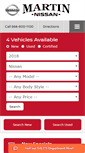 Mobile Screenshot of martinnissan.com